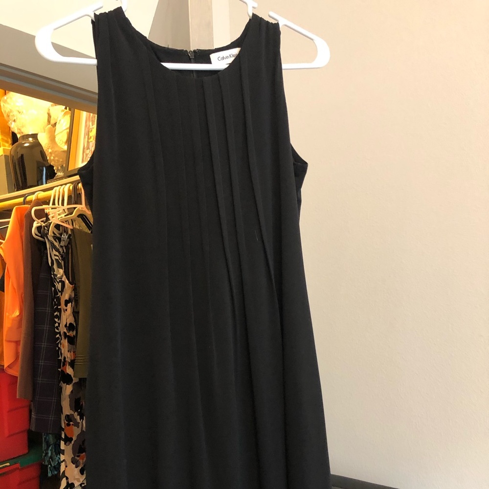 Black A line dress Calvin Klein